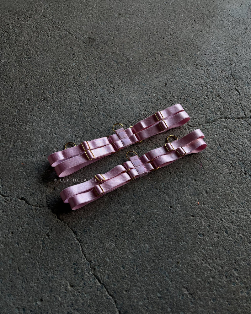 THIGH GARTERS - BABY PINK