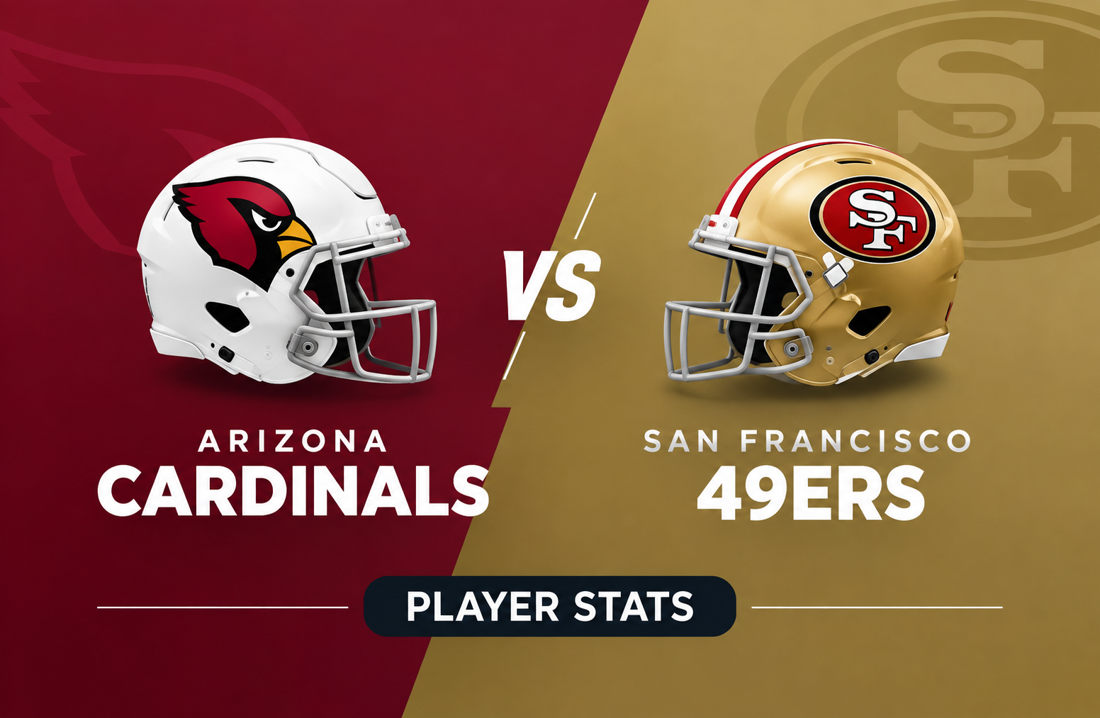 Arizona Cardinals vs 49ers Match Player Stats