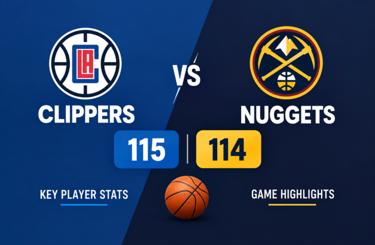 Clippers vs Denver Nuggets Match Player Stats