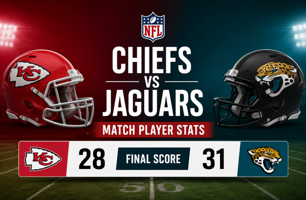 Kansas City Chiefs vs Jacksonville Jaguars Match Player Stats