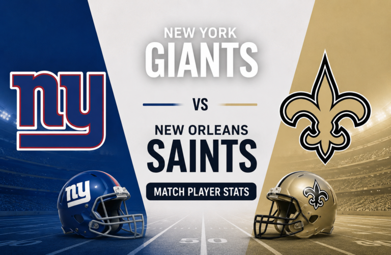 New York Giants vs New Orleans Saints Match Player Stats