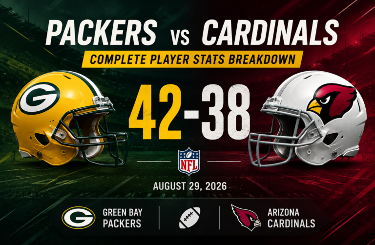 Packers vs Cardinals: Complete Player Stats Breakdown