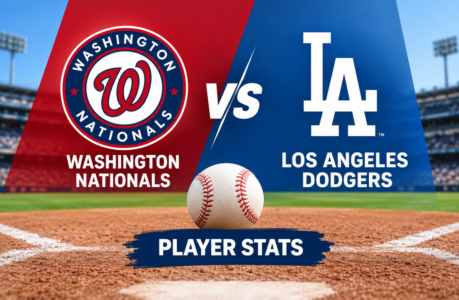 Washington Nationals vs Dodgers Match Player Stats