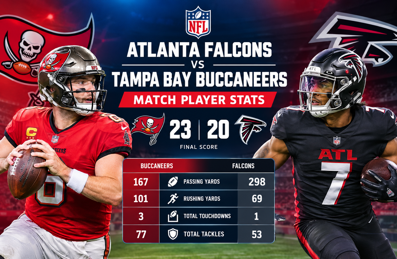 atlanta falcons vs tampa bay buccaneers match player stats