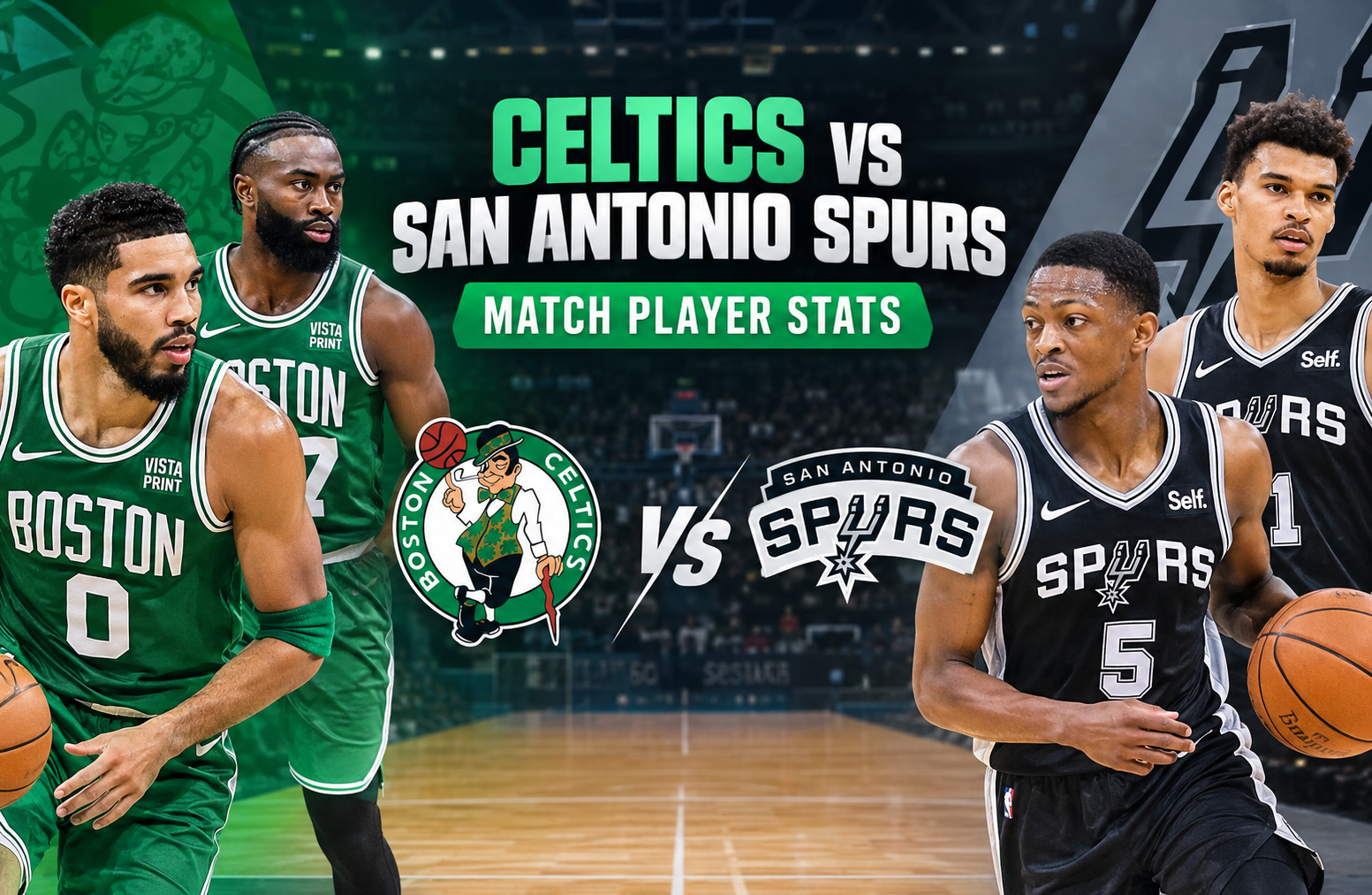 celtics vs san antonio spurs match player stats