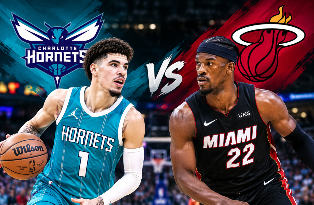 charlotte hornets vs miami heat match player stats