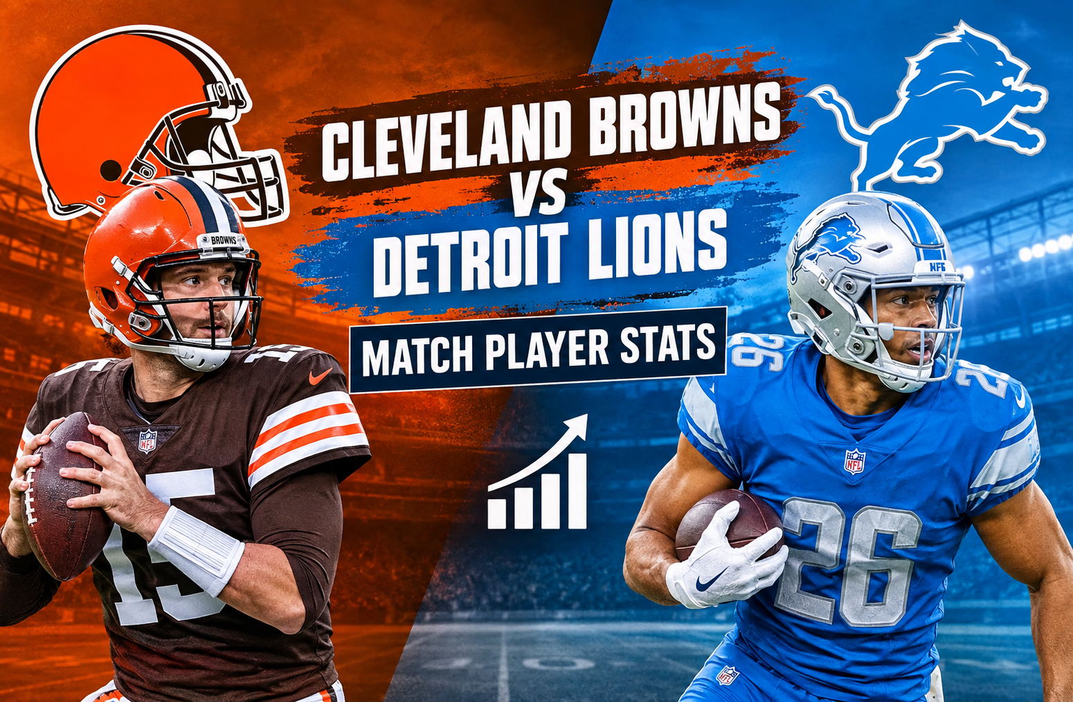 cleveland browns vs detroit lions match player stats