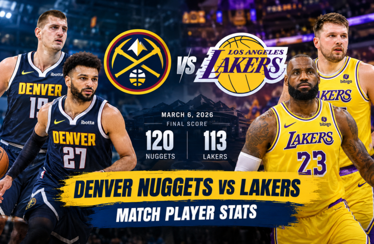 Denver Nuggets vs Lakers Player Stats: March 2026