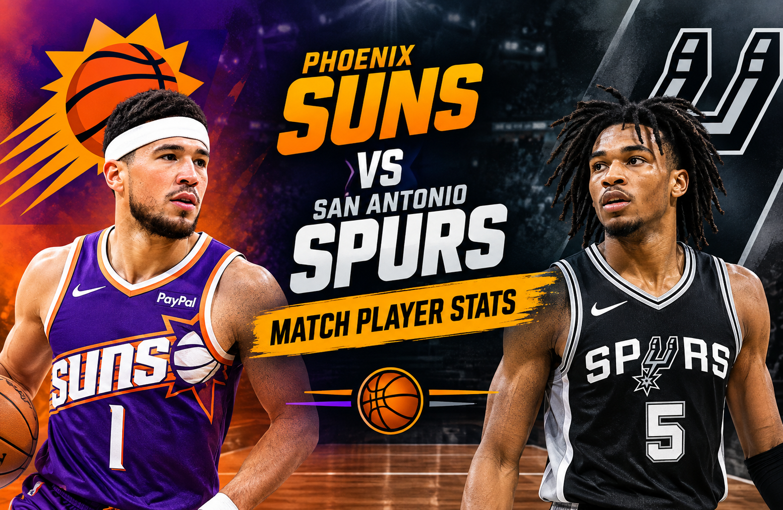 Phoenix Suns vs San Antonio Spurs Match Player Stats