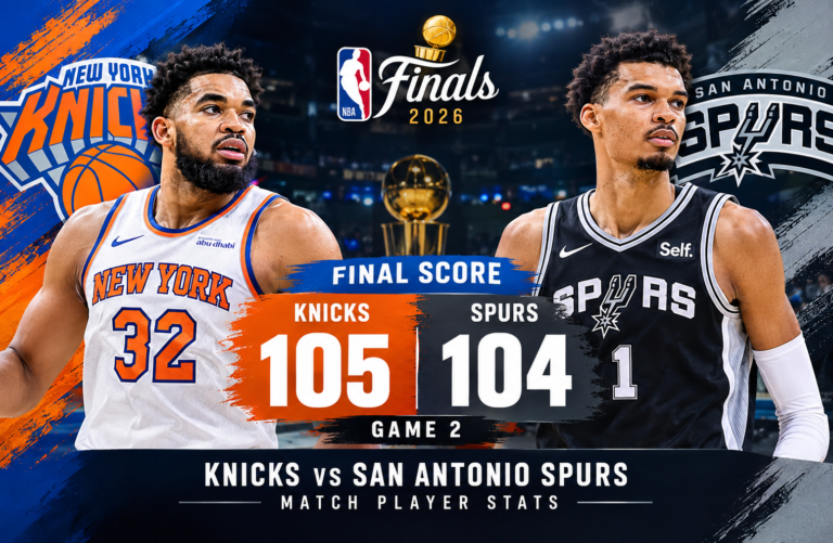 Knicks vs San Antonio Spurs Match Player Stats