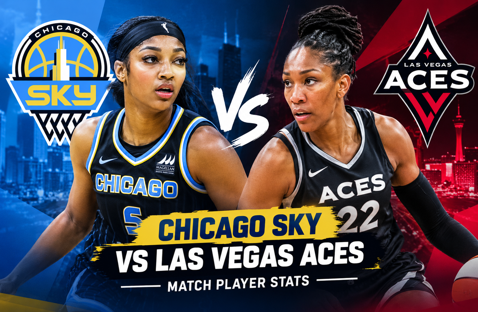 Chicago Sky vs Las Vegas Aces Match Player Stats