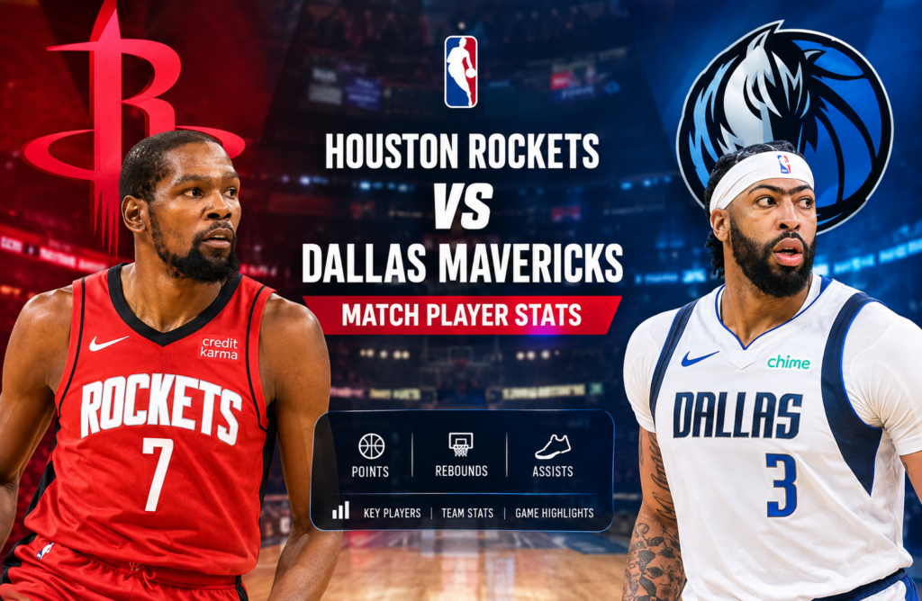 Houston Rockets vs Dallas Mavericks Match Player Stats