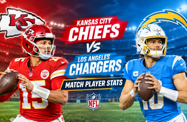 kansas city chiefs vs los angeles chargers match player stats