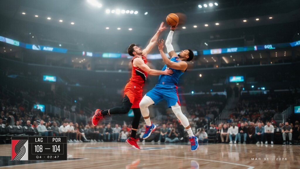 la clippers vs portland trail blazers match player stats