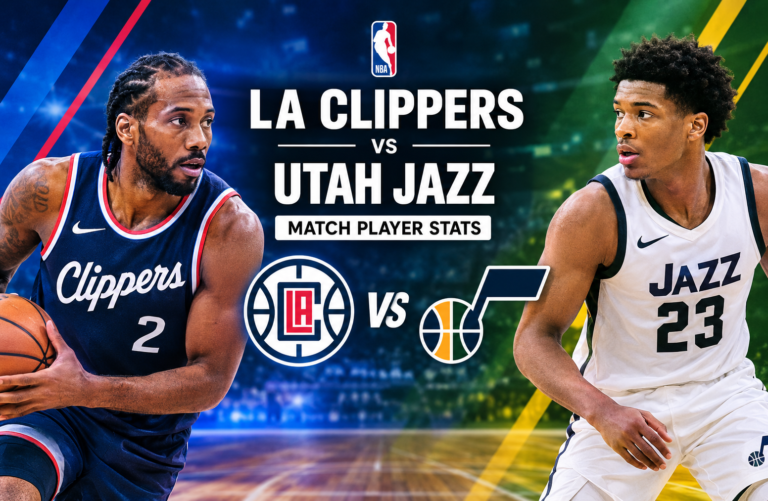 LA Clippers vs Utah Jazz Match Player Stats