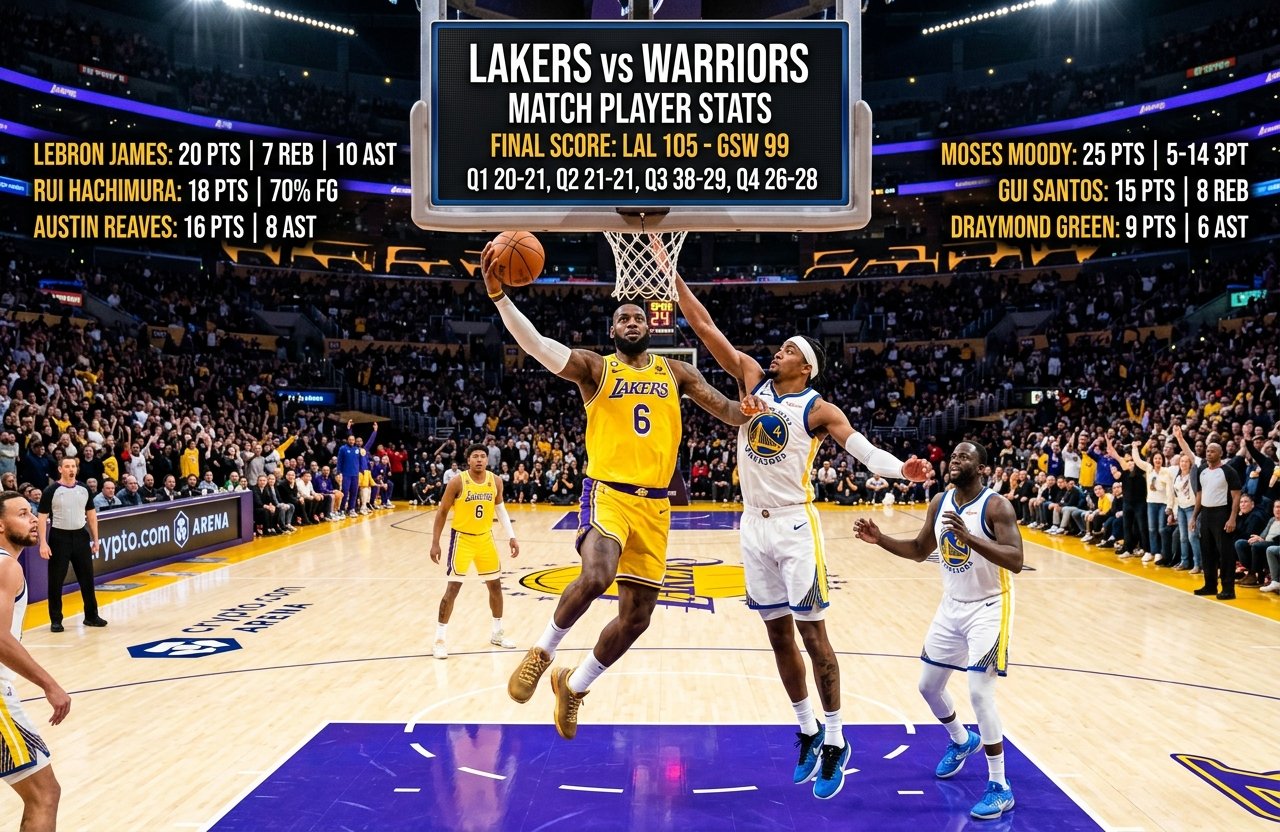 Lakers vs Golden State Warriors Match Player Stats