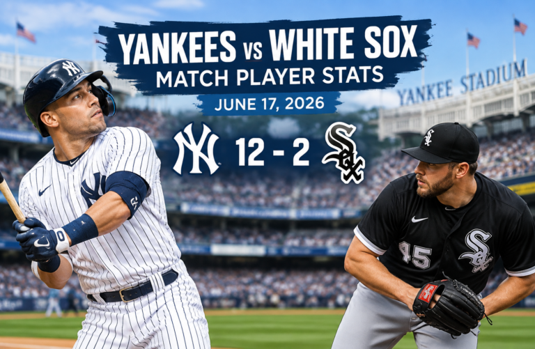 new york yankees vs white sox match player stats