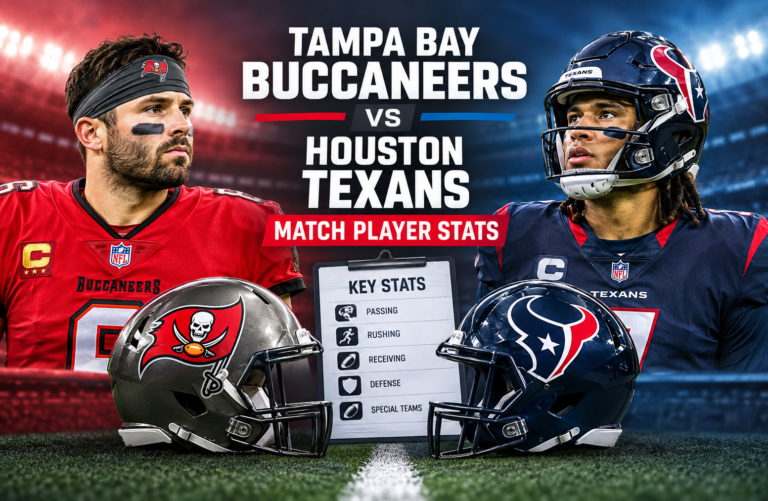 tampa bay buccaneers vs houston texans match player stats