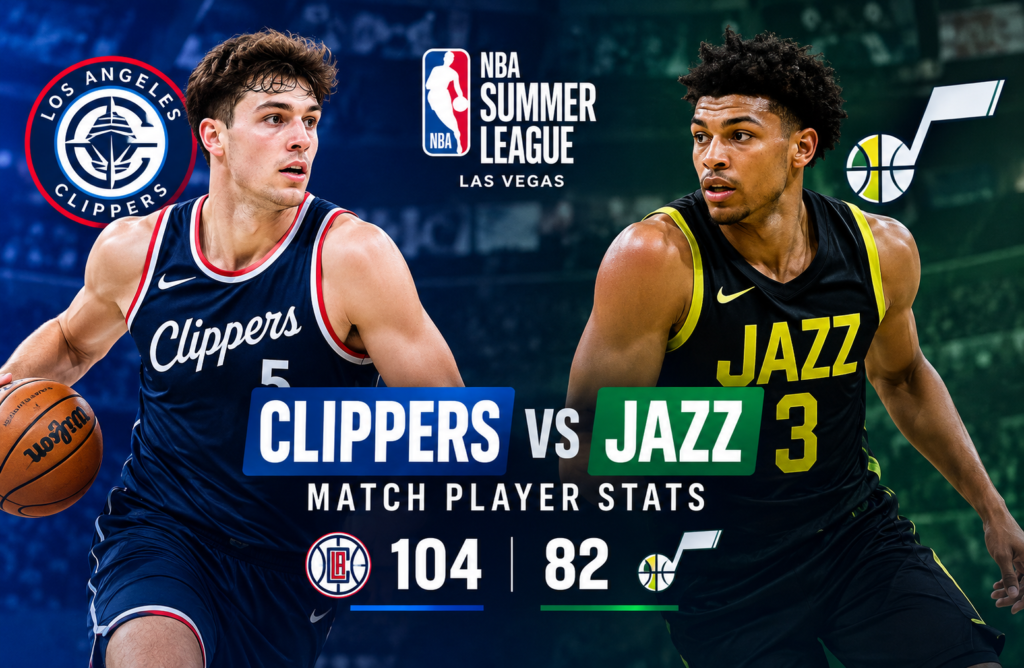 utah jazz vs la clippers match player stats