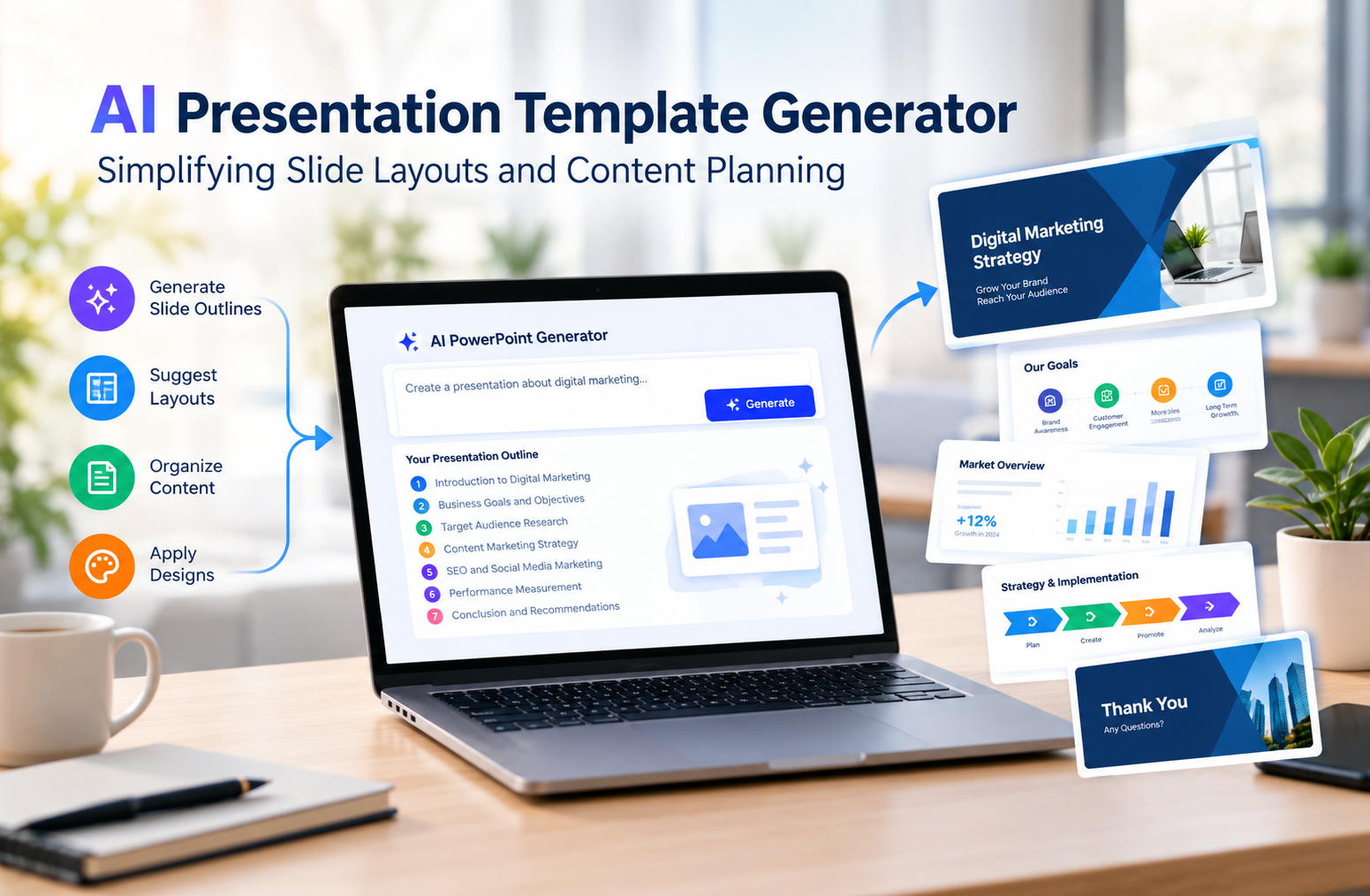 AI Presentation Template Generator: Simplifying Slide Layouts and Content Planning