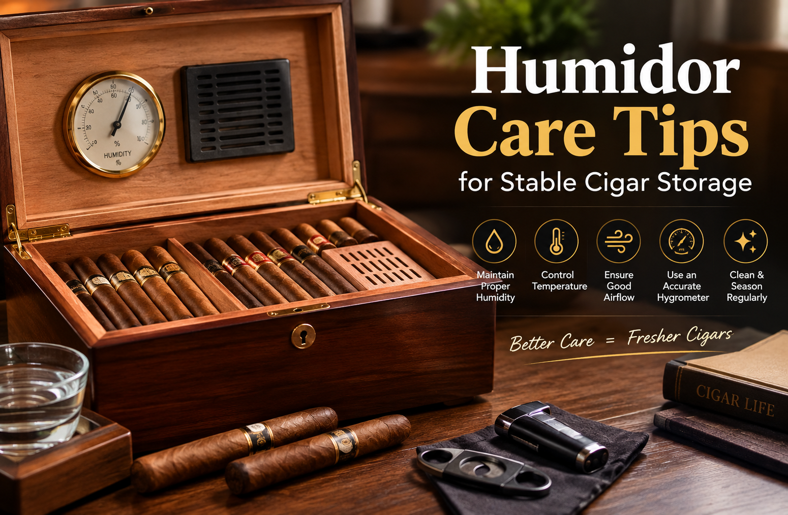 Humidor Care Tips for Stable Cigar Storage
