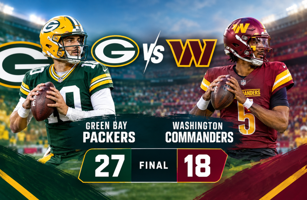 Green Bay Packers vs Washington Commanders Match Player Stats
