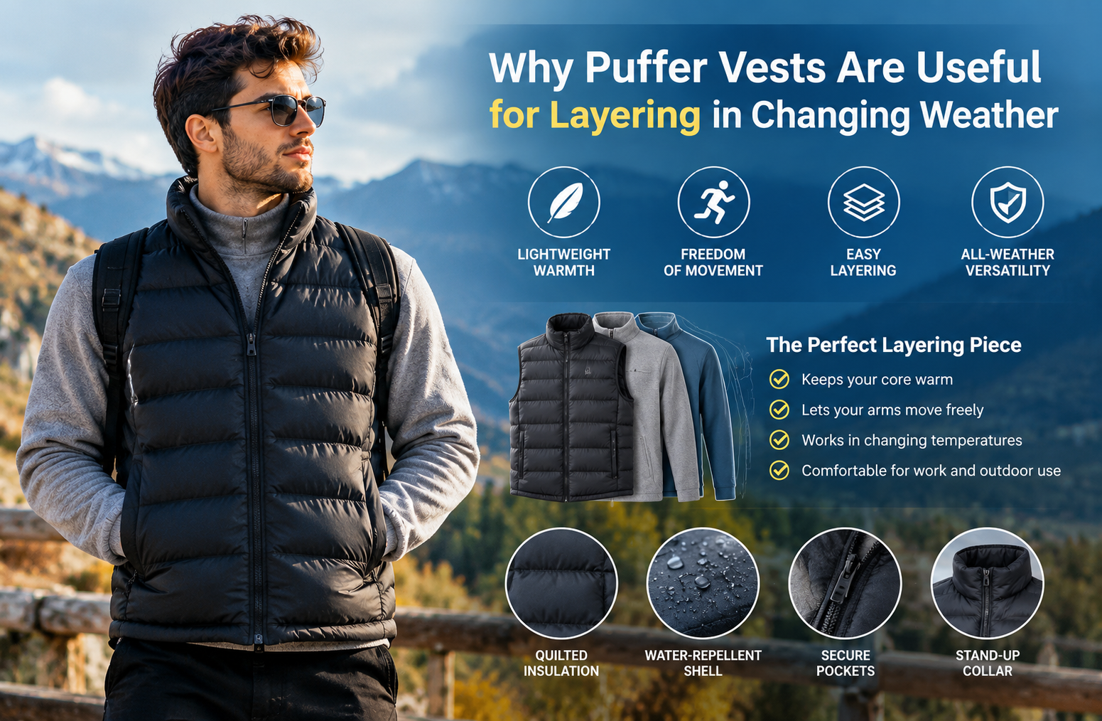 Why Puffer Vests Are Useful for Layering in Changing Weather