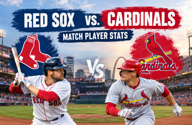 red sox vs st. louis cardinals match player stats