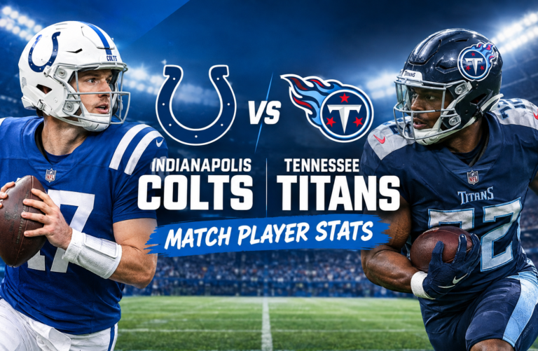 indianapolis colts vs tennessee titans match player stats