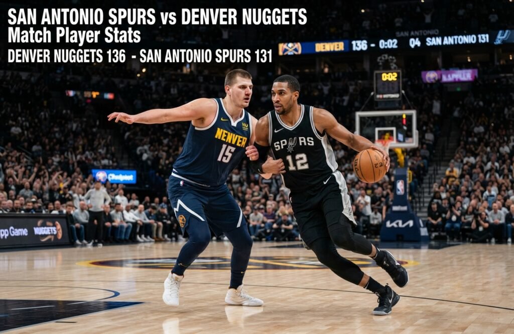 San Antonio Spurs vs Denver Nuggets Match Player Stats