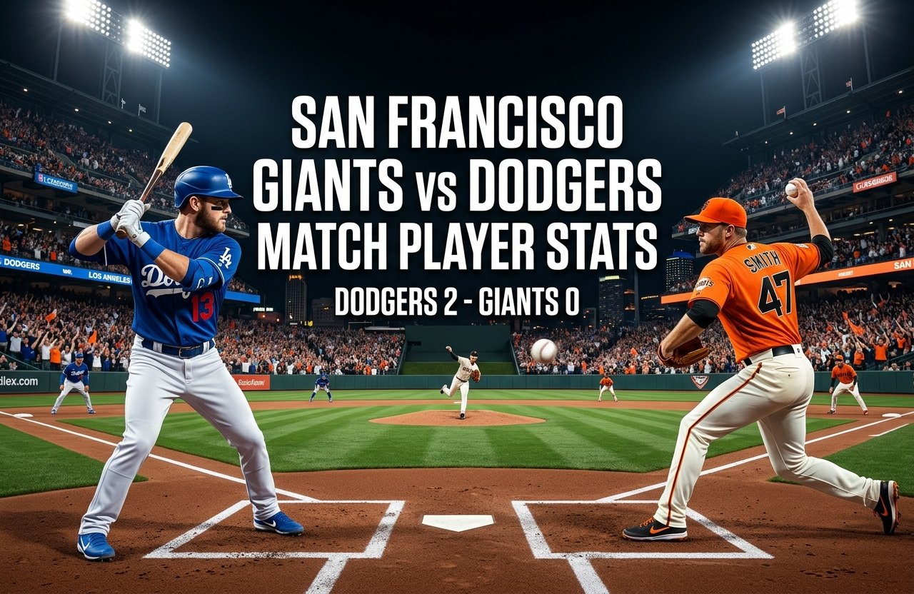 San Francisco Giants vs Dodgers Match Player Stats