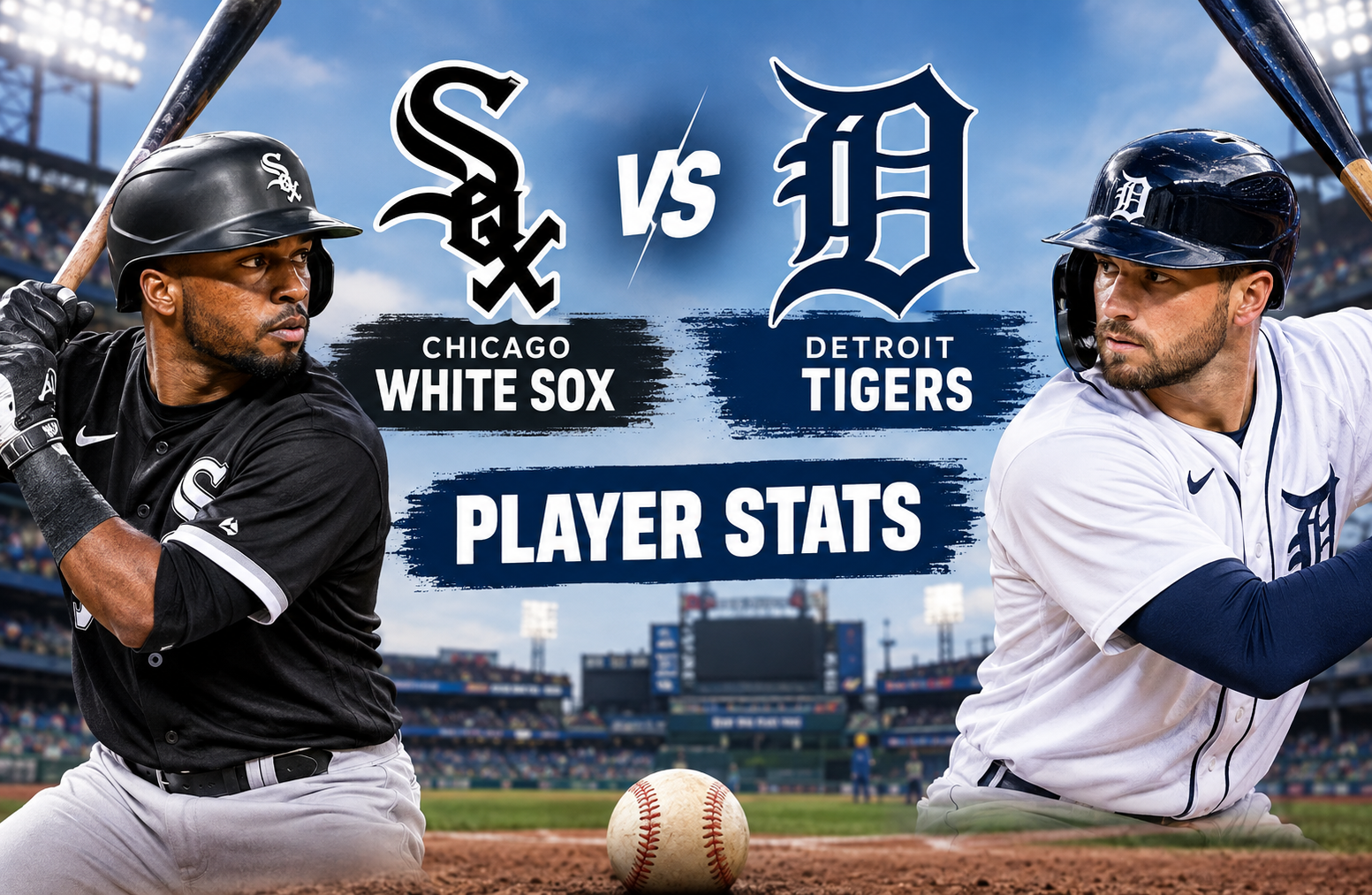 Detroit Tigers vs White Sox Match Player Stats