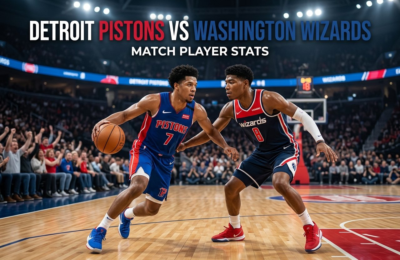 Detroit Pistons vs Washington Wizards Match Player Stats