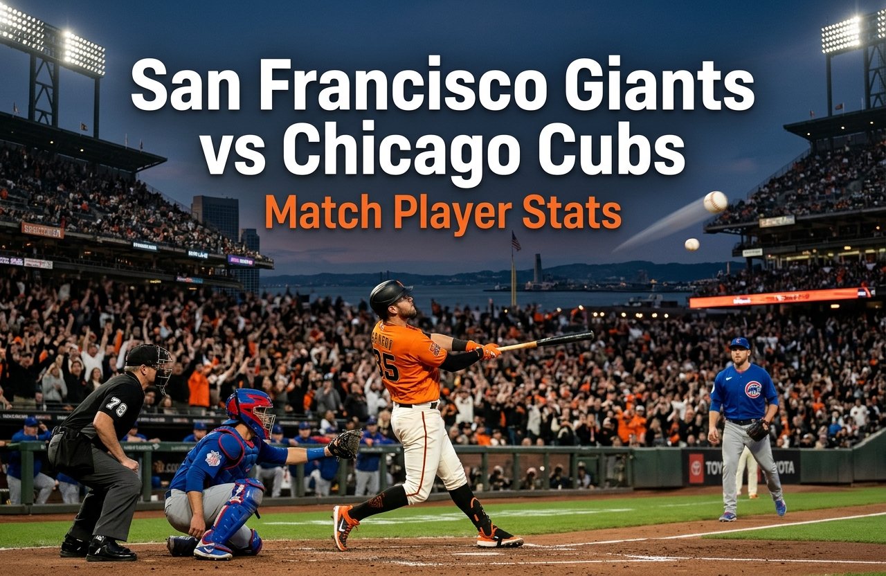 San Francisco Giants vs Chicago Cubs Match Player Stats