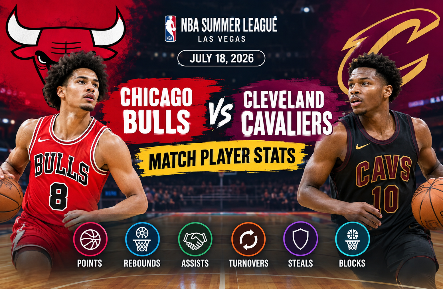 chicago bulls vs cleveland cavaliers match player stats