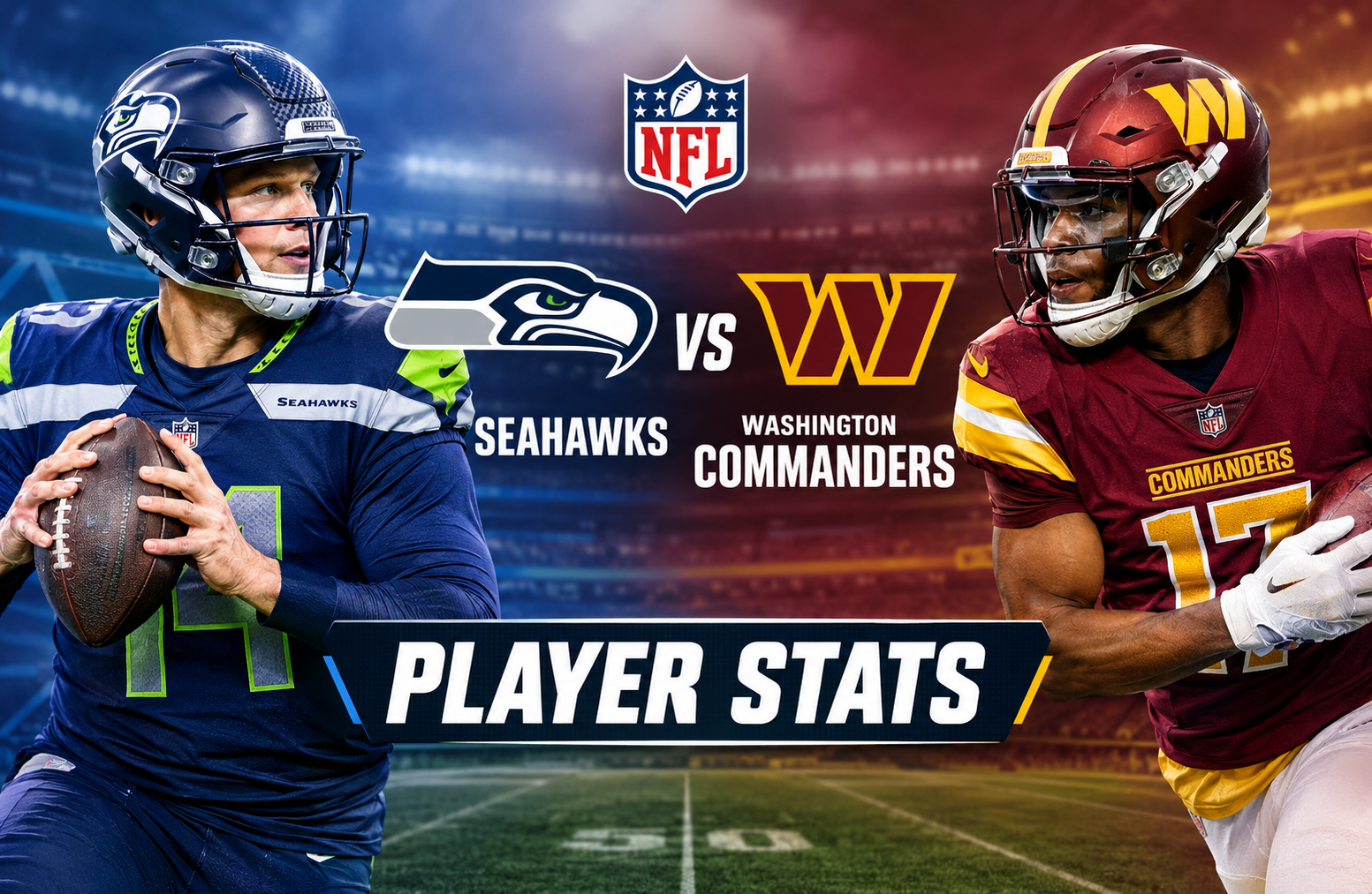 Seahawks vs Washington Commanders Match Player Stats