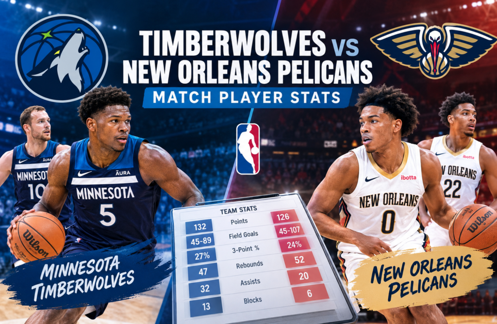 timberwolves vs new orleans pelicans match player stats