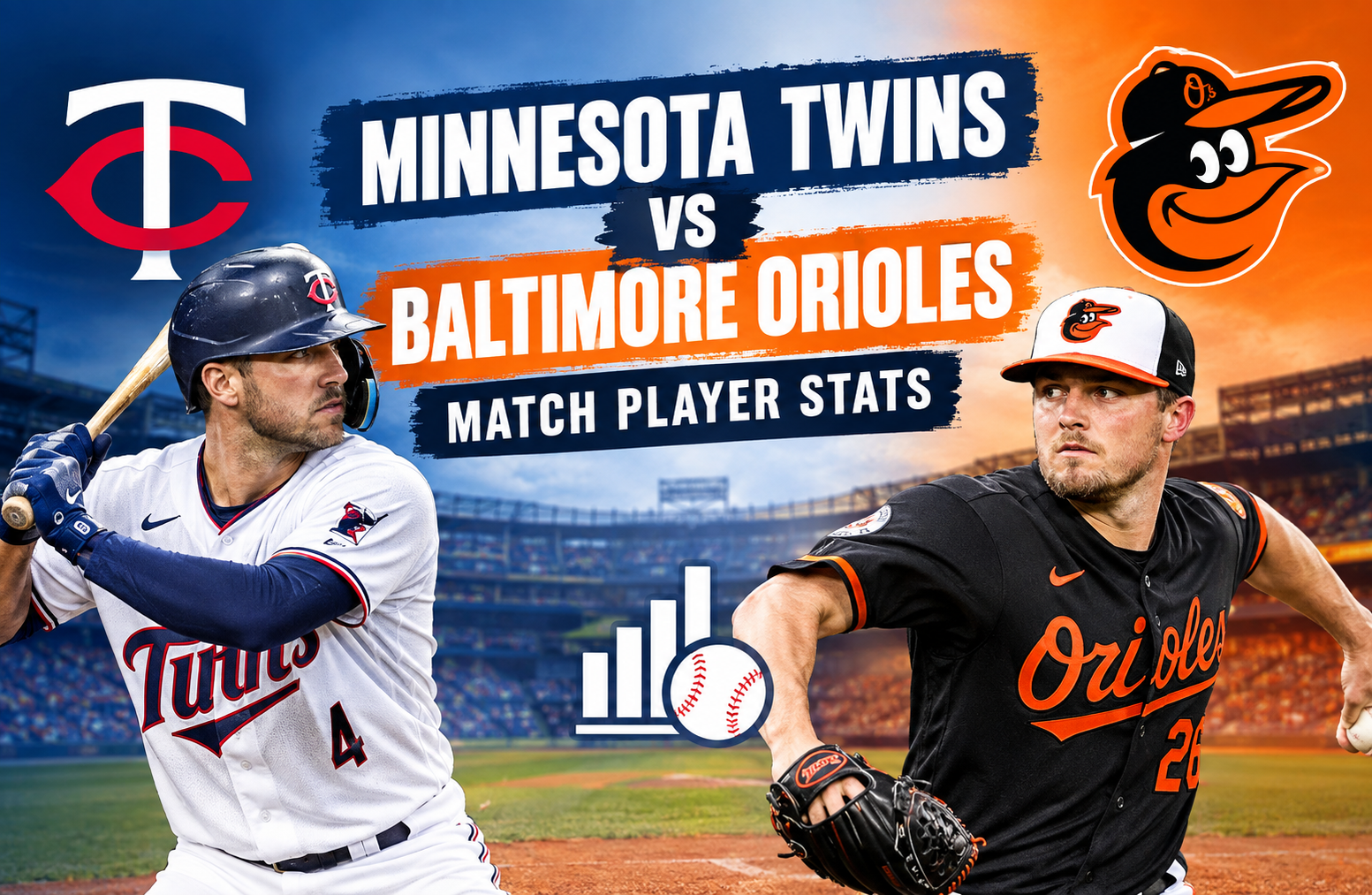 minnesota twins vs baltimore orioles match player stats