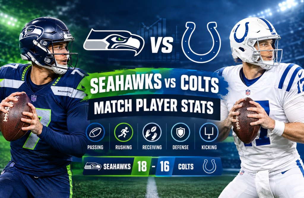 Seahawks vs Colts Match Player Stats