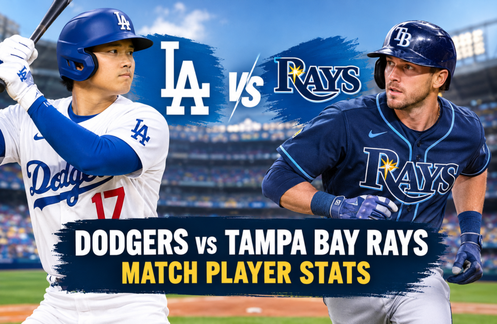 Dodgers vs Tampa Bay Rays Match Player Stats