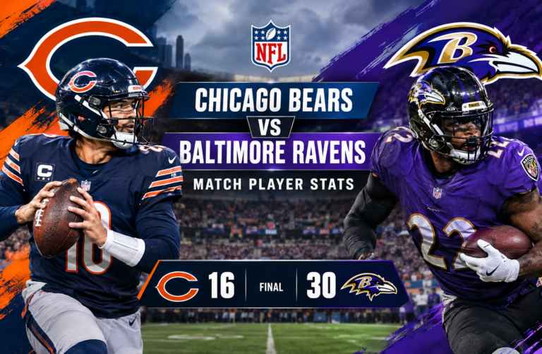 Chicago Bears vs Baltimore Ravens Match Player Stats