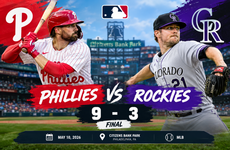 Phillies vs Colorado Rockies Match Player Stats