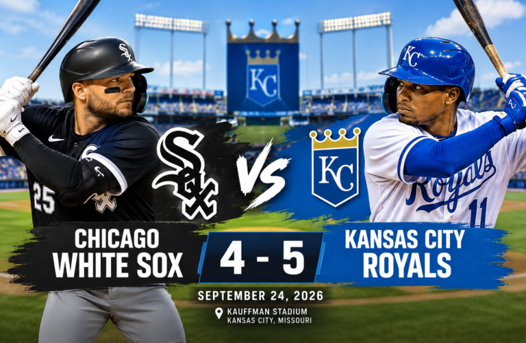 White Sox vs Kansas City Royals Match Player Stats