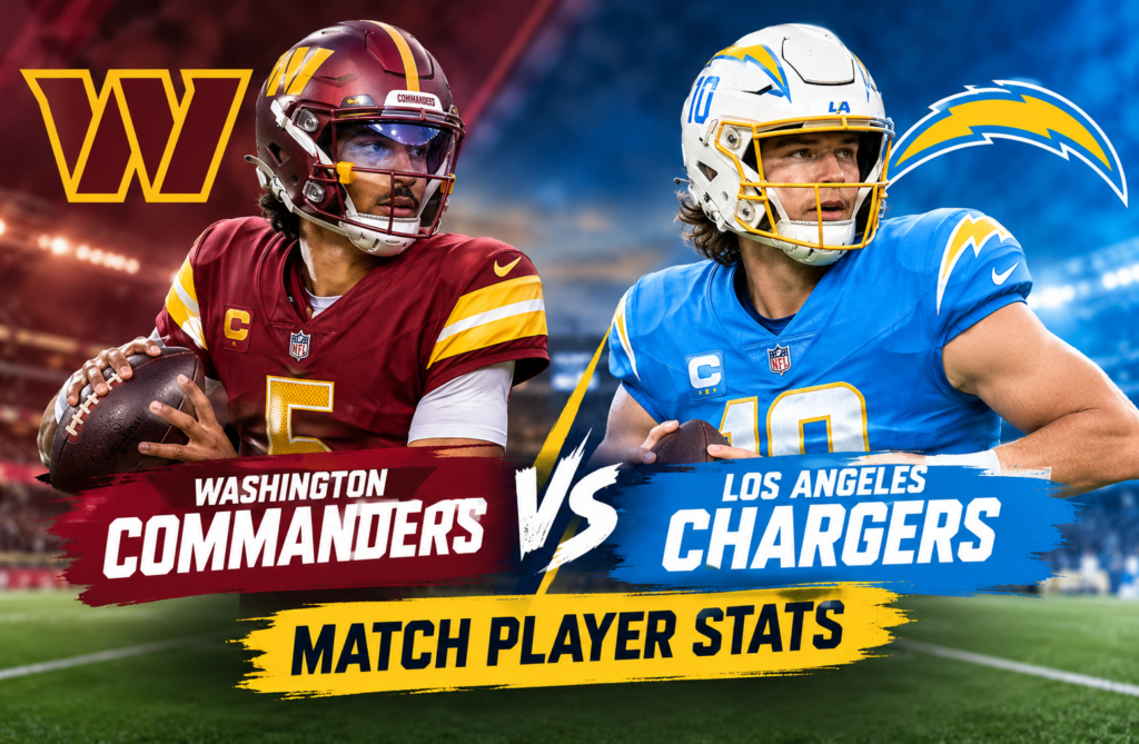 Washington Commanders vs Chargers Match Player Stats