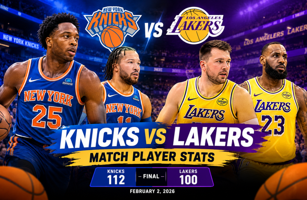 Knicks vs Lakers Match Player Stats