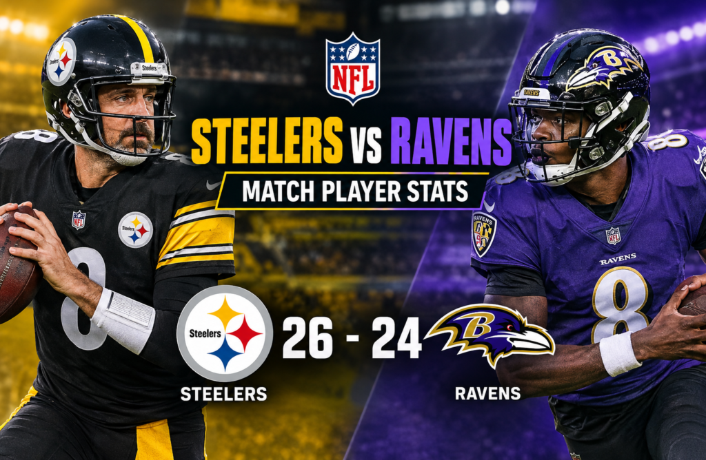 Pittsburgh Steelers vs Baltimore Ravens Match Player Stats