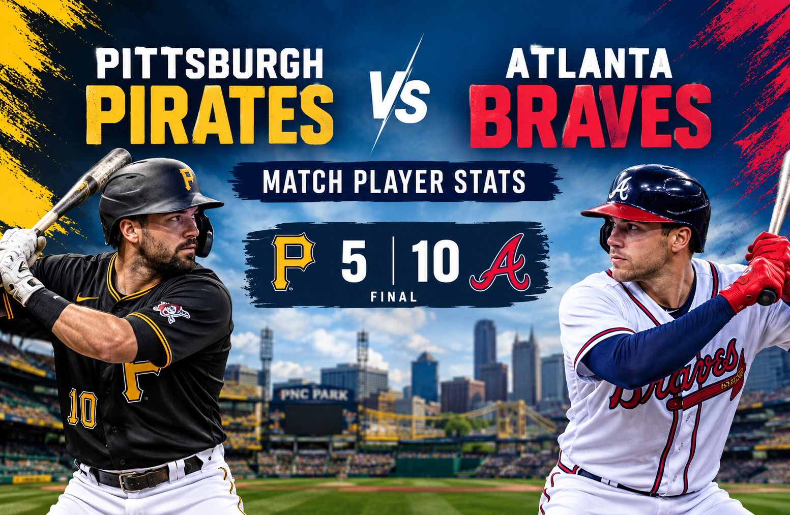 Pittsburgh Pirates vs Atlanta Braves Match Player Stats