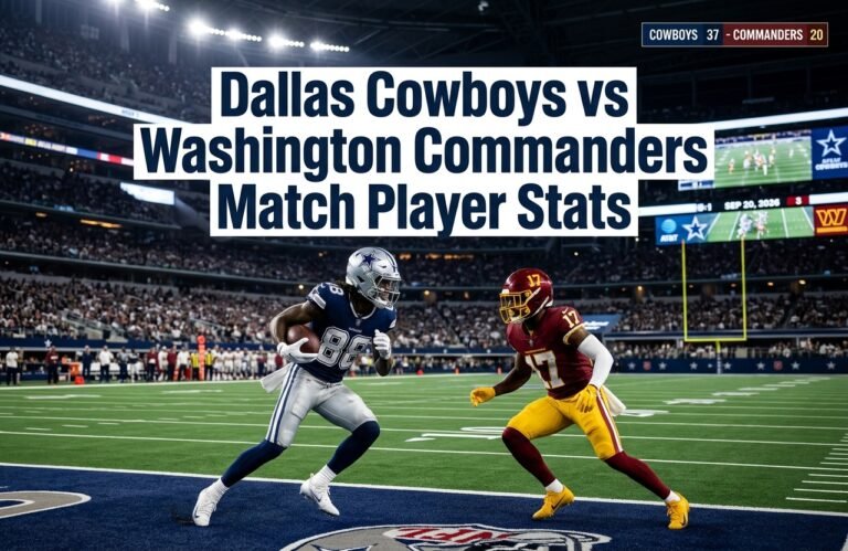 Dallas Cowboys vs Washington Commanders Match Player Stats