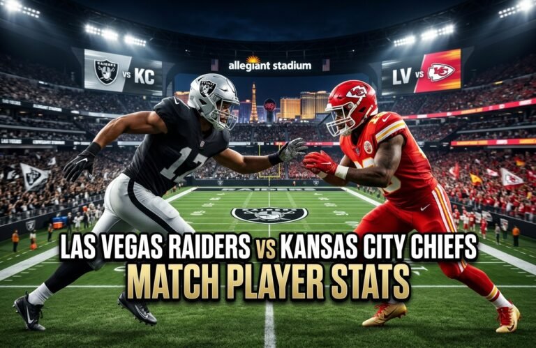 Las Vegas Raiders vs Kansas City Chiefs Match Player Stats