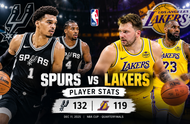 San Antonio Spurs vs Lakers Match Player Stats
